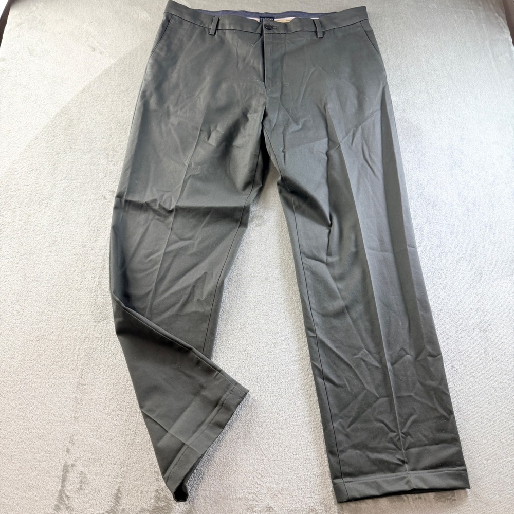Dockers Men's Straight Fit Flex Comfort Chino Pants 38x32 Black 59409-0003